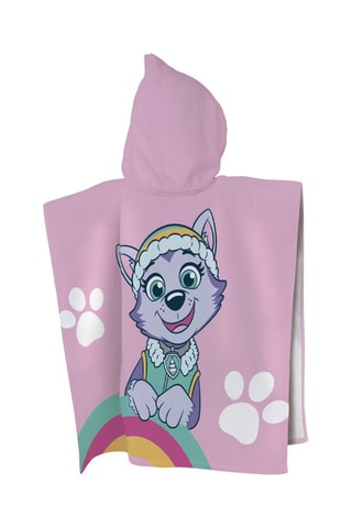 Poncho Stella e Everest Paw Patrol - Rosa e grigio