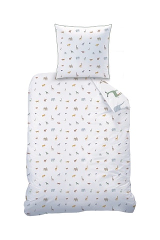 Parure copripiumino double face Kenya - Bianco