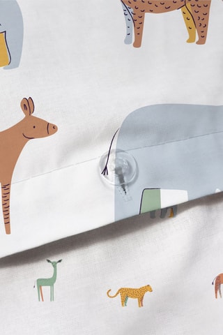 Parure copripiumino double face Kenya - Bianco