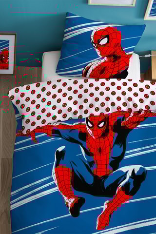 Parure copripiumino Spiderman Avengers Marvel - Bianco