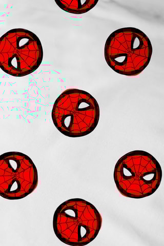 Parure copripiumino Spiderman Avengers Marvel - Bianco