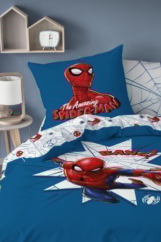 Parure copripiumino Spiderman Avengers Marvel - Blu