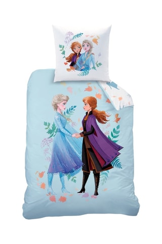 Parure copripiumino Elsa e Anna Frozen II Disney - Blu