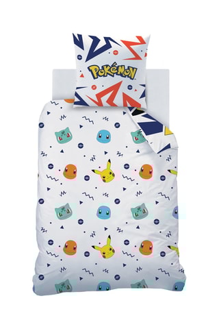Parure copripiumino Pikachu Pokemon - Blu