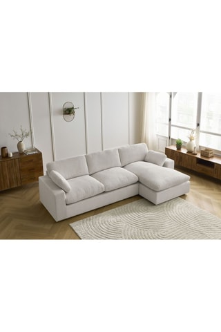 Canapé d'angle réversible Belair - Beige