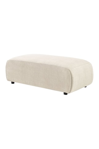 Pouf Jeanne - Beige - En tissu velours