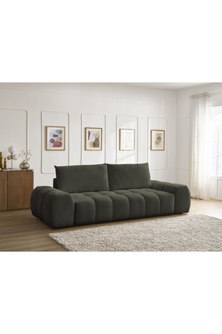 Canapé droit Everest - Vert - 3 places - En polyester