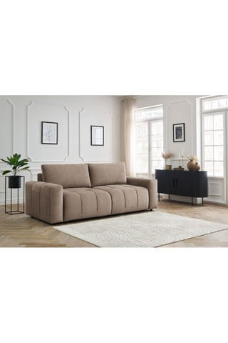 Canapé convertible Arsene - Taupe - Couchage 190 x 155 cm