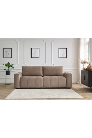 Canapé convertible Arsene - Taupe - Couchage 190 x 155 cm