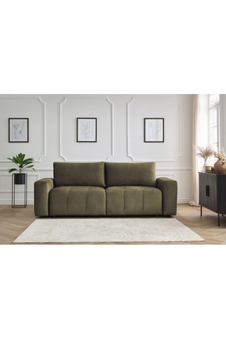 Canapé convertible Arsene - Vert - Couchage 190 x 155 cm