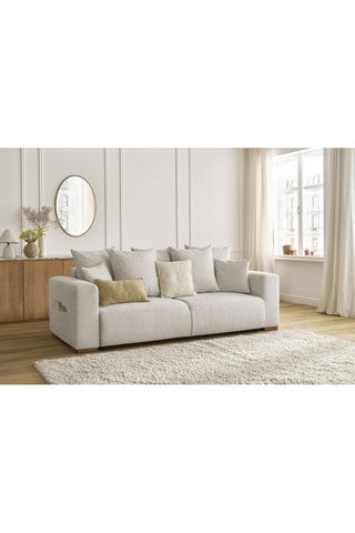 Canapé convertible Sidonie - Beige - Couchage 152 x 190 cm
