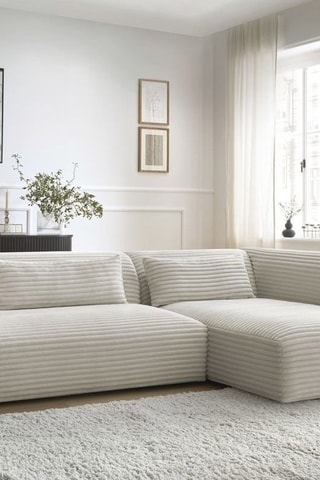 Canapé d'angle droit Harry Beige