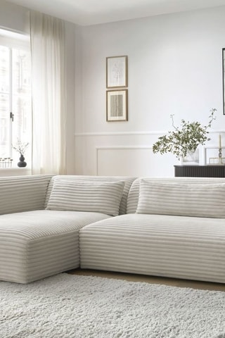 Canapé d'angle gauche Harry Beige