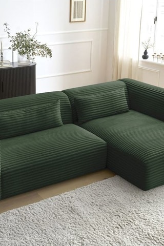 Canapé d'angle droit Harry Vert