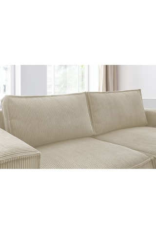 Canapé d'angle droit Nihad compact - 
Beige