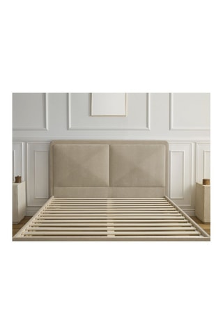 Lit avec sommier en sapin massif et bois Mara