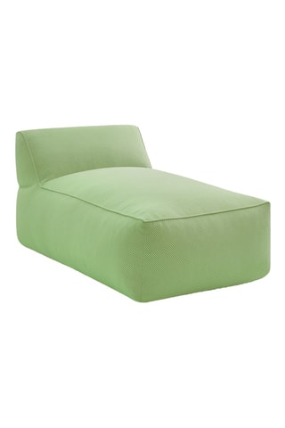 Méridienne Riviera - Vert clair - En tissu chiné déperlant