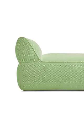 Méridienne Riviera - Vert clair - En tissu chiné déperlant