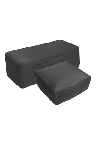 Canapé de jardin Nour - 3 places  - Orange - Tissu chiné 