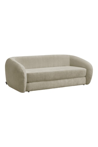 Canapé convertible Neyo - Taupe - 3 places - En tissu texturé