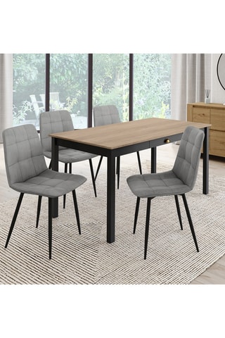 4 chaises Linda - 46 x 86 x 57 cm