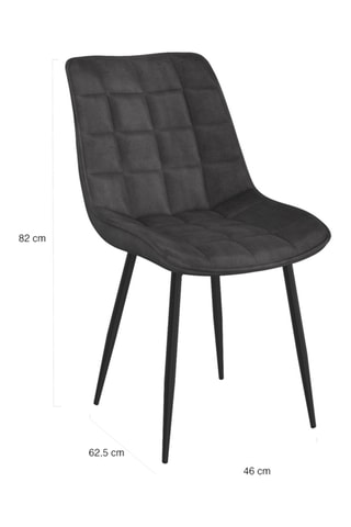 2 chaises Melinda - 46 x 62,5 x 84 cm