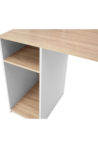 Bureau avec étagères de rangement Danny - 100 x 50 x 143 cm