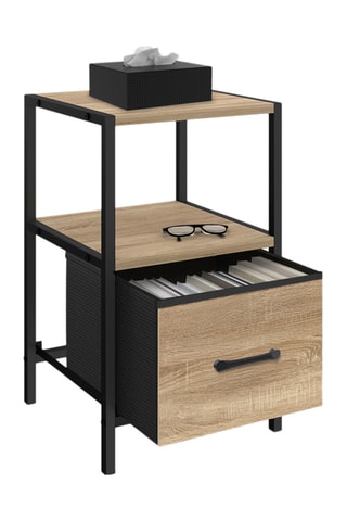 2 tables de chevet 1 tiroir Iris - 30 x 50 x 30 cm