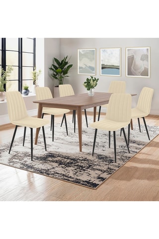 6 chaises Fiona - 46 x 88 x 55 cm