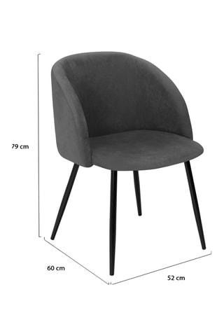 2 chaises Nina - 52 x 60 x 79 cm