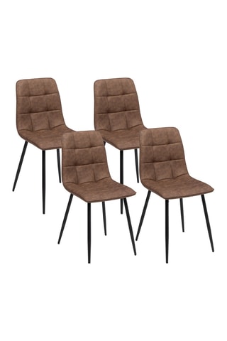 4 chaises Linda - 46 x 88 x 55 cm