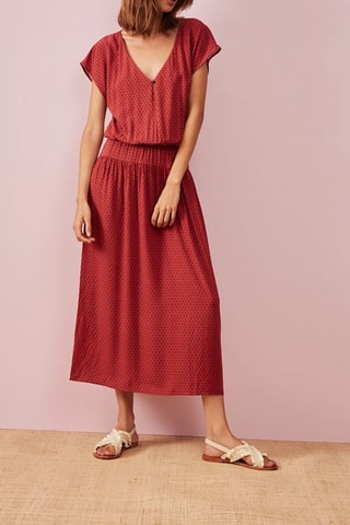 Robe longue Vikina - Rouge