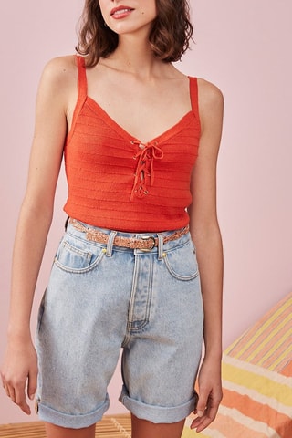 Débardeur en lin Badie - Orange