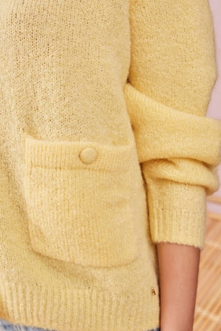 Gilet en mohair et mérinos Banana - Jaune