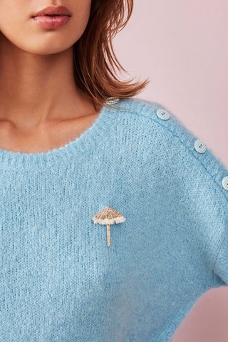 Pull en mohair et mérinos Artemis - Bleu