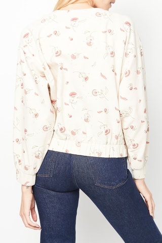 Veste en jean Abbie - Ecru et vieux rose