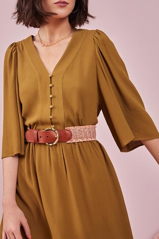 Robe patineuse Pinède - Kaki