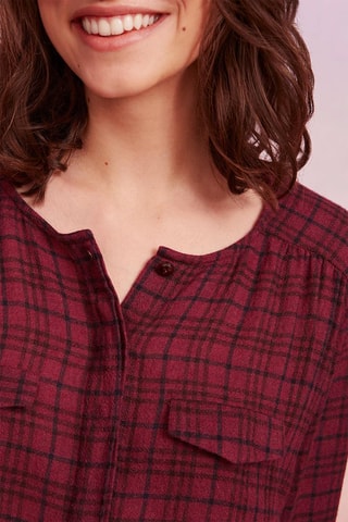 Blouse oversize en laine Trinette - Bordeaux