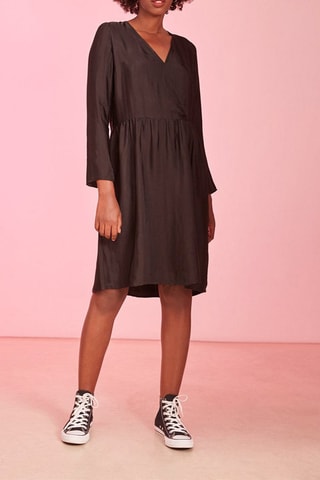 Robe portefeuille - Noir