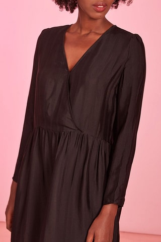 Robe portefeuille - Noir