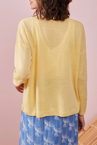 Gilet en lin Banana - Jaune