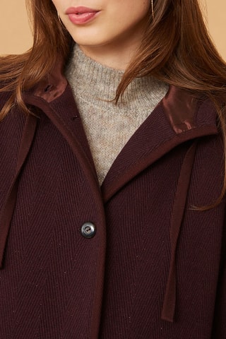 Manteau en laine - Bordeaux