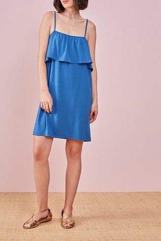 Robe trapèze Vague - Bleu clair