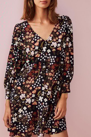 Robe trapèze Leya - Noir