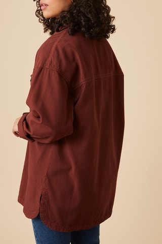 Surchemise oversize - Rouge