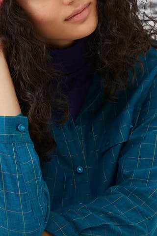 Chemise oversize - Bleu