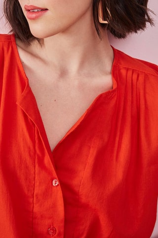 Blouse Hibiscus - Orange