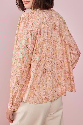 Blouse - Orange et blanc