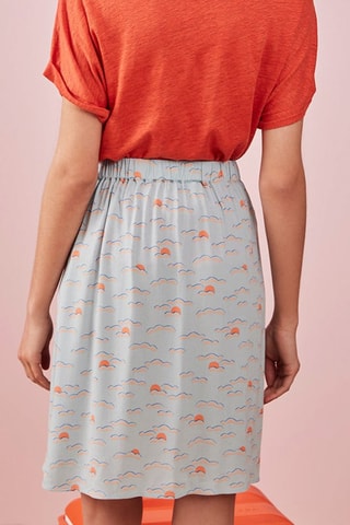 Jupe portefeuille Emmylou - Bleu