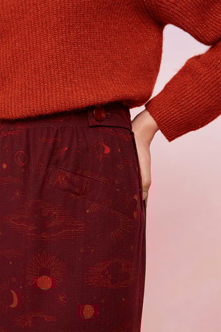 Jupe midi Talame - Rouge